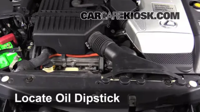 2006 Lexus RX400h 3.3L V6 Aceite Controlar nivel de aceite